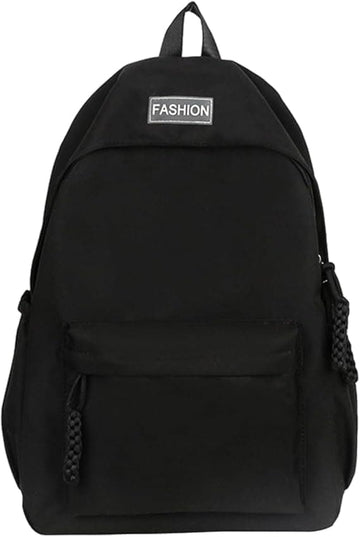 Waterproof Children's Backpack for School Travel Lightweight School Bag Everyday Leisure Bag, Black