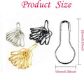 Set of 1000 silver metal gourd safety pins, 0.8 inch, for clothing crafts, tailoring, and DIY sewing projects.