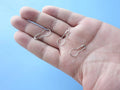 Set of 1000 silver metal gourd safety pins, 0.8 inch size, ideal for clothing, crafts, and DIY projects.