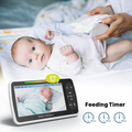 SM650 5-inch no-WiFi baby monitor with camera, night vision, two-way audio, and temperature alerts for baby care.