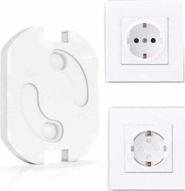 Socket Security for Children | Self-Adhesive Socket Protection Safety Lock Socket | Child Lock Socket | 4 Pieces