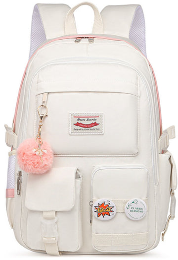 Backpack - School Bag - Backpack - Girl Backpack - School Backpack - School Bag - Laptop Backpack - 30 Liters - WhiteB