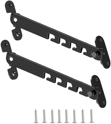 Window and Door Stopper - 2 pieces - Window Limiter - Window Security - Child Lock Window - Window Lock - 16cm - with Mounting Material - Black