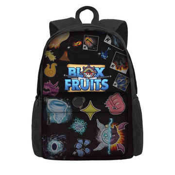 Roblox Blox Fruit Backpack Large Capacity Polyester School Bag for Children