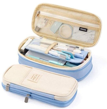 Large Pencil Case - School and Office Pencil Case - Unisex - Multi-layered - Simple