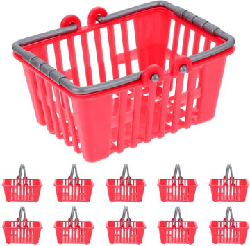 Children's shopping basket set 12-piece - small toys - shopping basket - model - children's play house - play ornaments