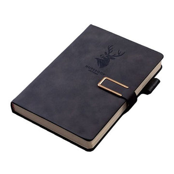 Notebook - 3D Magnetic Closure - Thick Paper - Black Deer - 1 Pack