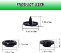 Black T5 round resin plastic snap fasteners for baby clothes and DIY crafts, 100 sets, no sew press studs from Everything Baby