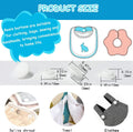 100 sets of white T5 round resin plastic snap fasteners for baby clothes, nappies, sewing, and DIY crafts by Everything Baby