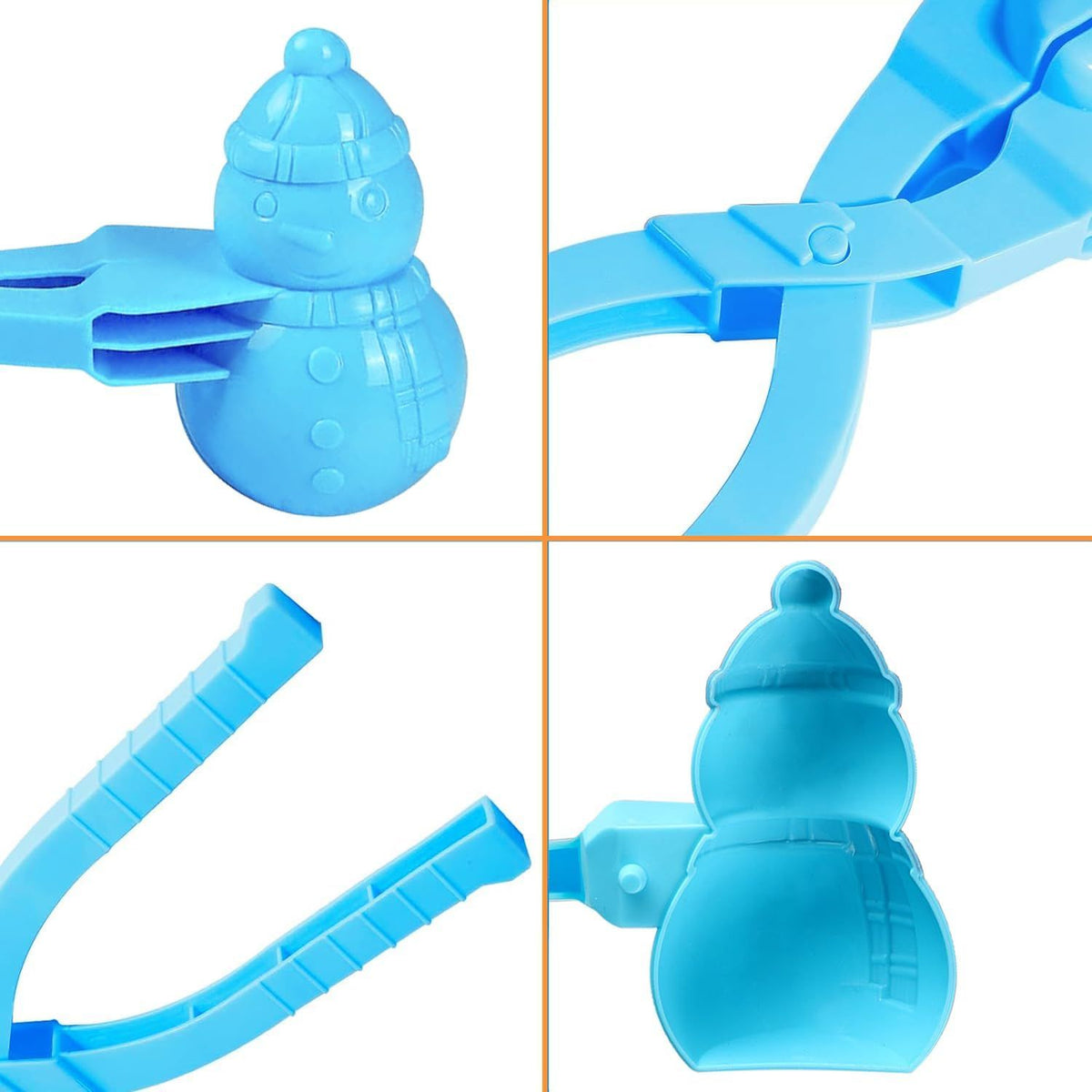 Colorful snowball makers for kids, outdoor snow and sand claw toys for making snowballs, beach play, and sandbox fun.