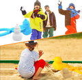 Colorful snowball makers for kids in a 4-pack, perfect for outdoor winter snowball fights, beach play, and sandbox fun.
