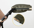 Waterproof baby stroller hand muff by Everything Baby, warm universal hand warmer for winter riding and outdoor commuting.