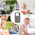 Brown breast milk cooler bag with detachable strap, designed for storing milk with constant temperature, ideal for baby care.