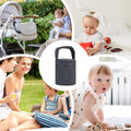 Dark blue breast milk cooler bag from Everything Baby, portable bottle storage with waterproof, dustproof, and easy-to-clean features.