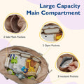 Large capacity diaper bag tote by Everything Baby with multiple pockets, ideal for baby changing, hospital visits, travel, and outings.