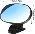 Black baby car mirror for rear-facing seats, 360-degree adjustable interior safety mirror for clear backseat viewing