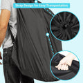 Black travel bag for car seats and strollers by Everything Baby, waterproof transport bag with shoulder strap for air travel.