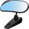 Baby car mirror by Everything Baby with wide-angle view, 360° adjustable sun visor, for rear-facing seats and night driving.
