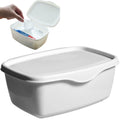 Baby wipes dispenser with sealing lid, compact container for moist wipes, ideal for bathroom, nursery, and desk use.