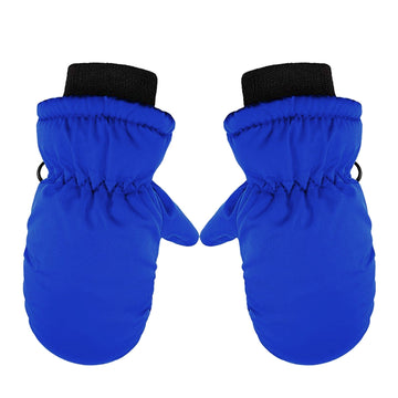 TAIAOJING Kids Winter Snow Ski Gloves Kids Winter Warm Windproof Cold Weather Outdoor Sports Gloves For Boys Girls Snow Gloves Ski Gloves One Size Z3 Blue