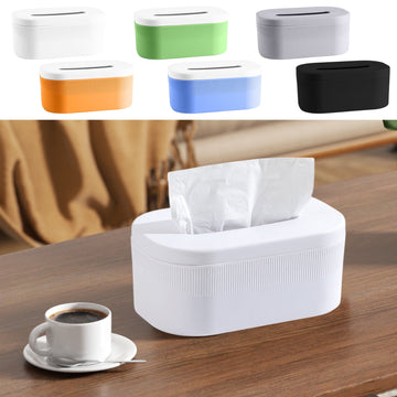PALIFEUR Tissue Box Cover Rectangle, Extremely Austere Napkin Facial Tissue Holder, Convenience Kleenex Box Covers for Bathroom Toilet Bedroom Living Room Table Desk Office #1_Green