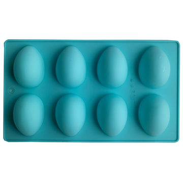 LGCASL Silicone Egg Shaped Molds, Egg Shaped Silicone Molds for Baking Easter Egg Shaped Silicone Baking Grade Non Stick Egg Shaped Easter Homemade Baking Tools Blue