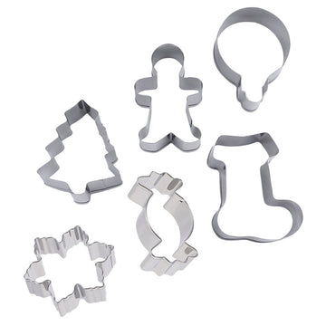 SWETRACE Biscuit Molds Baking Molds 6Pcs 2.36X3.14X1.18in