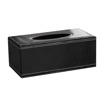 Cagnkofi Tissue Box Cover Rectangular, PU Leather Tissue Box Holder for Kleenex, Napkin, Tissue Box Cover Rectangle, Tissue Holder for Bathroom Car Home Decorative A A