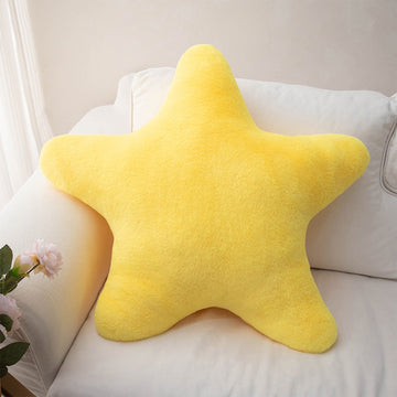 Toddler Toys, Baby Toys Star Pillow Decorative Throw Pillows For Bed Couch Star Shaped Pillow Floor Cushions Room Decor Pillow With Soft Faux For Sofa Bedroom Toys for Kids, Birthday Gifts 13.7×13.7×1.2 in YE