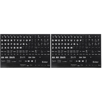 HOOWIFFY Hoowiffy Black Keyboard Stickers for Home Perfect Fit Easy Apply