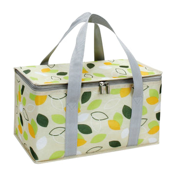 Large Picnic Basket Shopping Basket Camping Picnic Basket Travel Picnic Bag Portable Bento Bag Thermal Insulation Bag Green