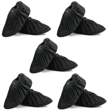 Non Slip Washable Reusable Shoe Covers For Indoors and Household Thickened Boot Covers,Fits up for 5.5~10 Size (5 Pairs Standard)