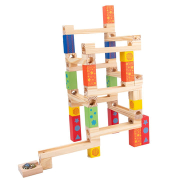 Children Balance Block Toy Building Blocks Toys Wooden Balance Blocks Marble Maze Game Marble Run Toy Maze Block Toy Balance