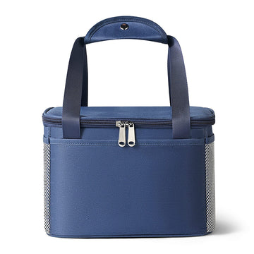 6L Thickened Blue Reusable Insulated Lunch Bag for Women and Men Travel Picnic and Lunch Box (Small, Blue)