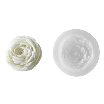 Peony- Chocolate Fondant Silicone Molds Epoxy Resin Ornaments Making Soap Melt Resin Clay Home Decorations Silicone Molds