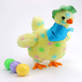 Everything Baby Easter egg laying chicken plush toy with eggs, dancing and singing features for kids' pretend play.