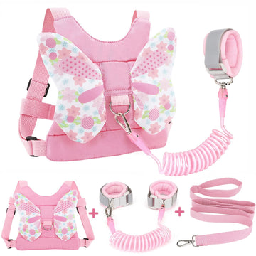 Cute toddler harness and leash set by Everything Baby, includes anti-lost wrist link for children’s safety and security.