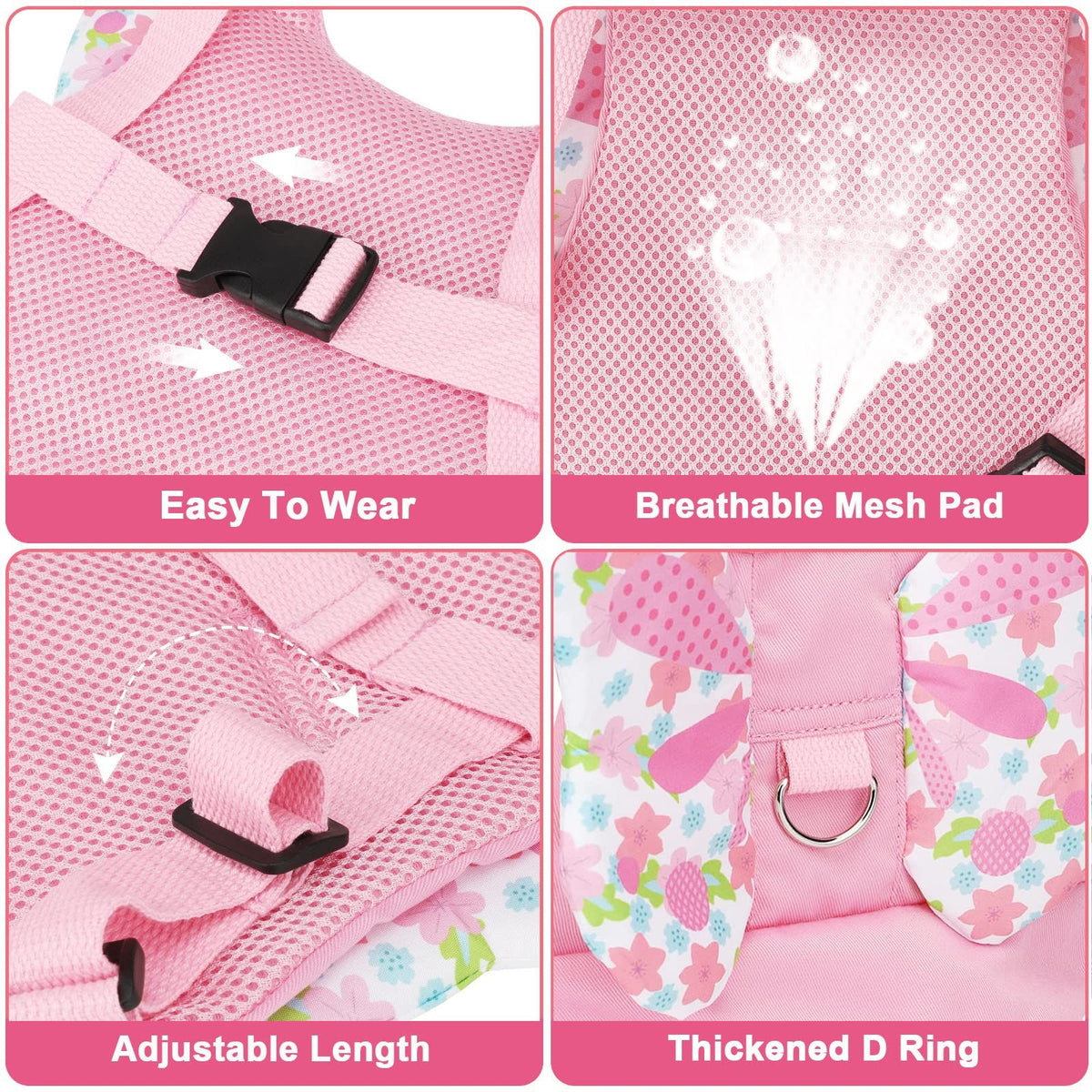 Cute toddler harness leash with anti-lost wrist link for children, featuring a baby and kids harness by Everything Baby.