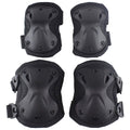 Baby and kids' tactical protective pads set for knees and elbows, suitable for outdoor paintball, cycling, and skateboarding safety.