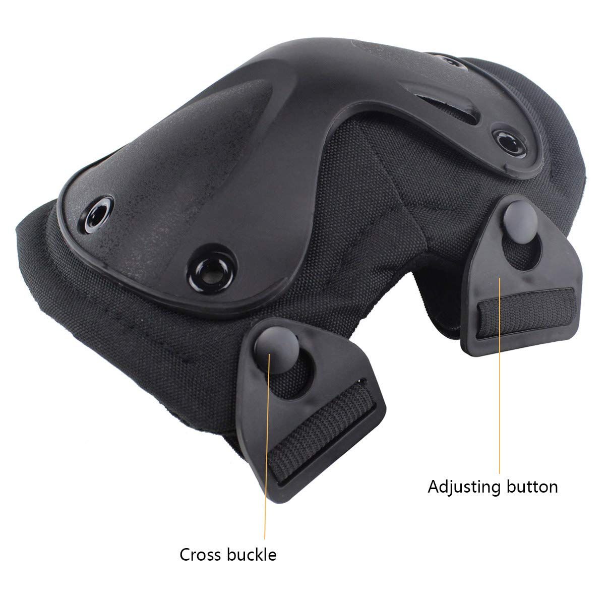 Baby and kids' tactical combat knee and elbow protective pads set for outdoor play, including paintball, cycling, and skateboarding safety.