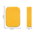 Yellow extra-large baby cleaning sponge with three-pack for grouting, washing, and gentle cleaning, ideal for baby health and grooming.