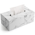 Rectangular PU leather tissue box cover by Everything Baby, designed for facial tissue, napkins, and home or car use.