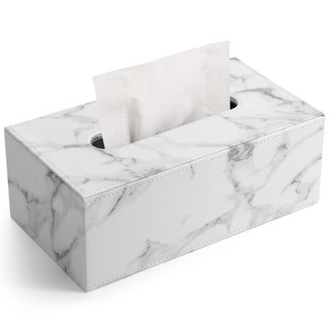 Rectangular PU leather tissue box cover by Everything Baby, designed for facial tissue, napkins, and home or car use.