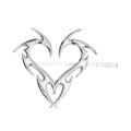 Heart-shaped hair clip barrette by Everything Baby, nonslip ponytail holder and side clamp for girls’ hair accessories.