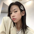 Heart-shaped hair clip barrette by Everything Baby with nonslip grip, perfect for ponytails and side hairstyles for girls.