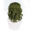 Dark green anime wig for men and boys, short wavy synthetic wig with heat resistance, inspired by Joker character style.
