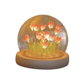 Handmade tulip night light by Everything Baby, a decorative flower table lamp ideal for bedroom sleep and pretend play for kids.