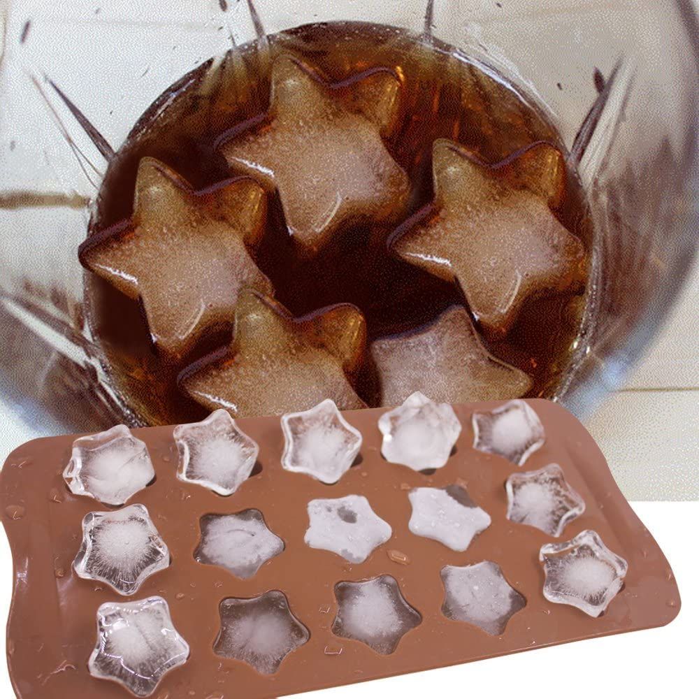 Star-shaped silicone moulds for chocolates, cakes, ice cream, and more from Everything Baby, ideal for baking and crafting.