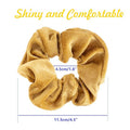 Velvet hair scrunchies from Everything Baby, 46-pack for women, girls, and kids, soft, no-damage hair ties and bands.