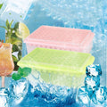 Three BPA-free ice cube trays with lids and tongs from Everything Baby, stackable freezer containers with spill-proof covers for baby feeding.